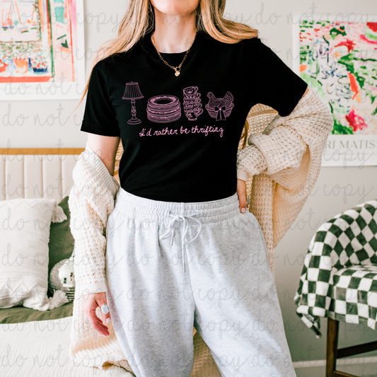 Rather Be Thrifting (Pink) DTF Transfer