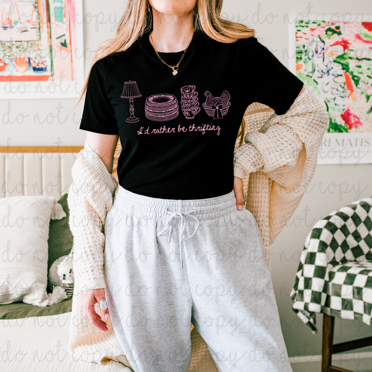 Rather Be Thrifting (Pink) DTF Transfer