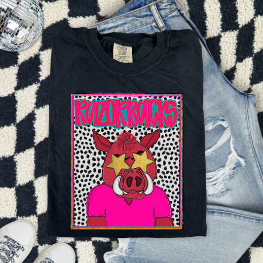 Preppy Razorbacks DTF Transfer