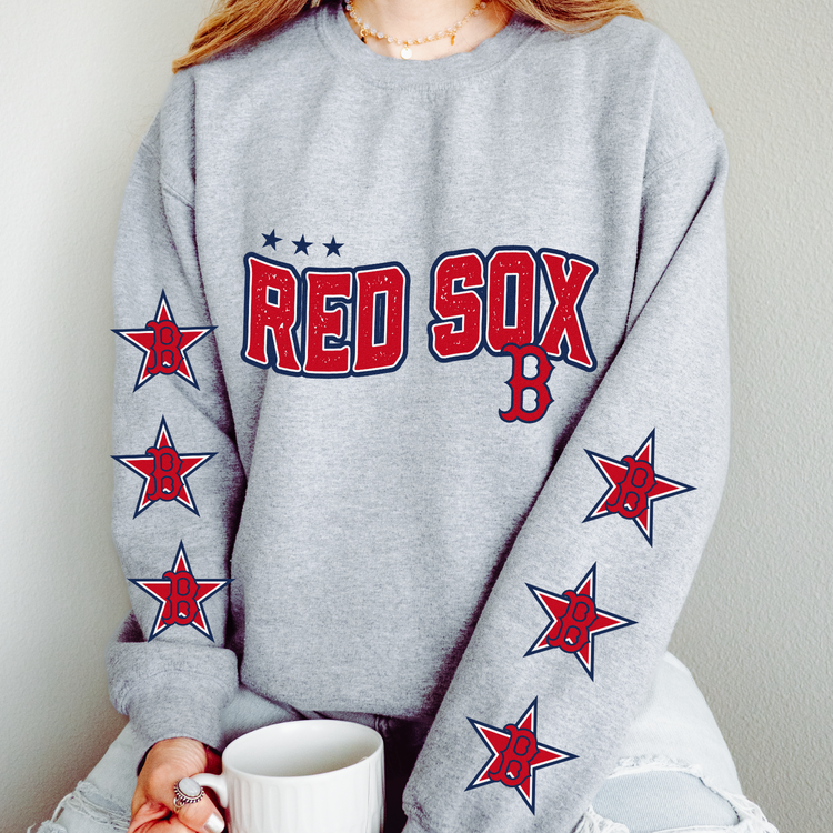 Red Sox Star DTF Transfer (BOTH SLEEVE + FRONT)