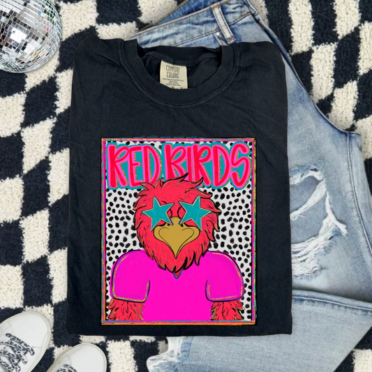 Preppy Red Birds DTF Transfer