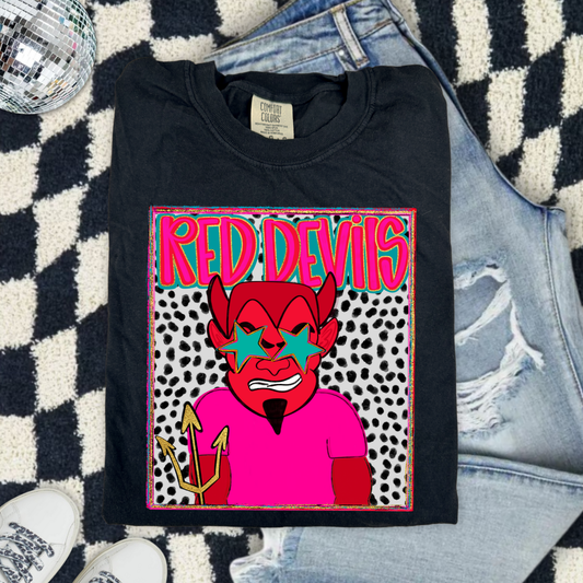 Preppy Red Devils DTF Transfer