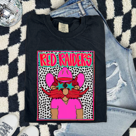 Preppy Red Raiders DTF Transfer