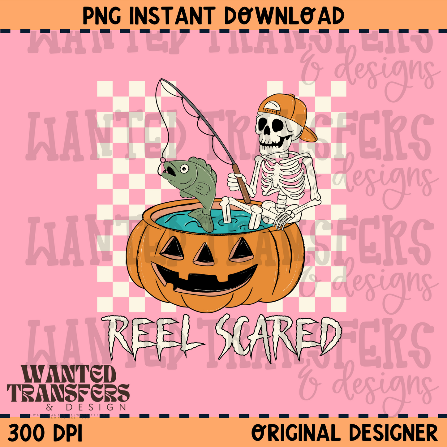 Reel Scared PNG Digital Download