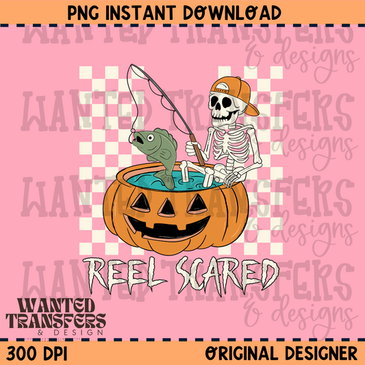 Reel Scared PNG Digital Download