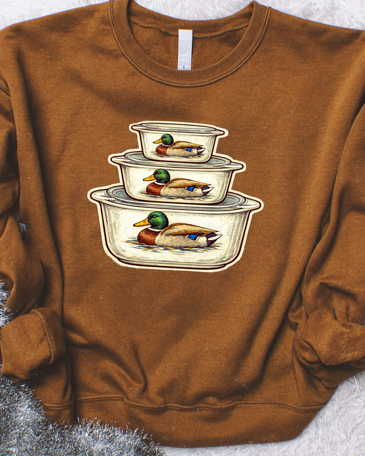 Vintage Duck Nesting Dishes DTF Transfer