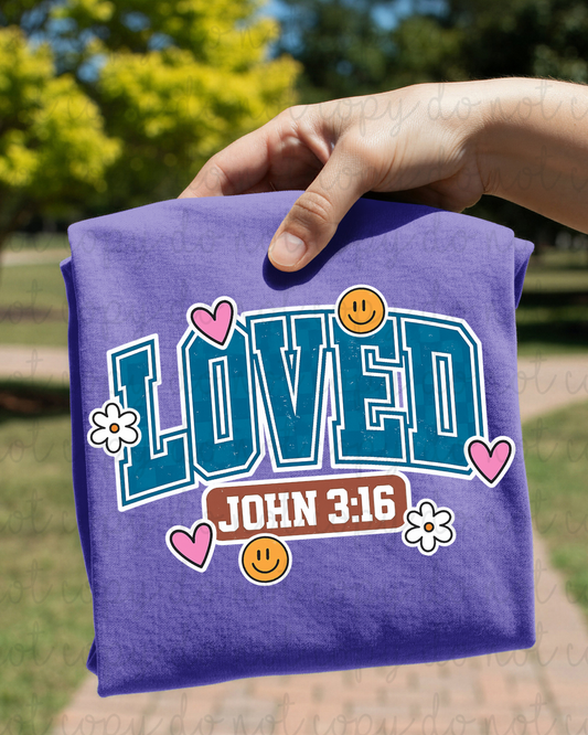 Retro Loved DTF Transfer