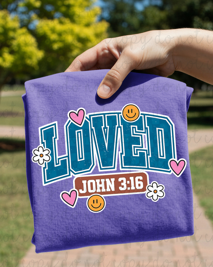 Retro Loved DTF Transfer