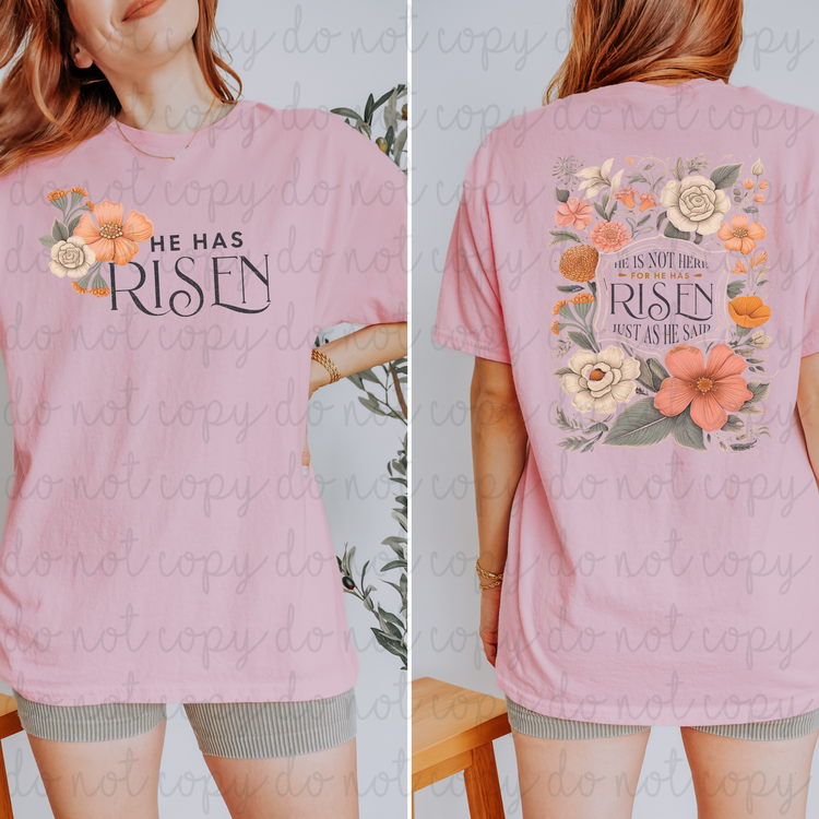 He Has Risen Distressed DTF Transfer