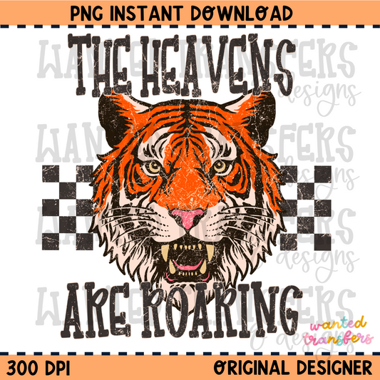 The Heavens are Roaring Faith PNG Digital Download