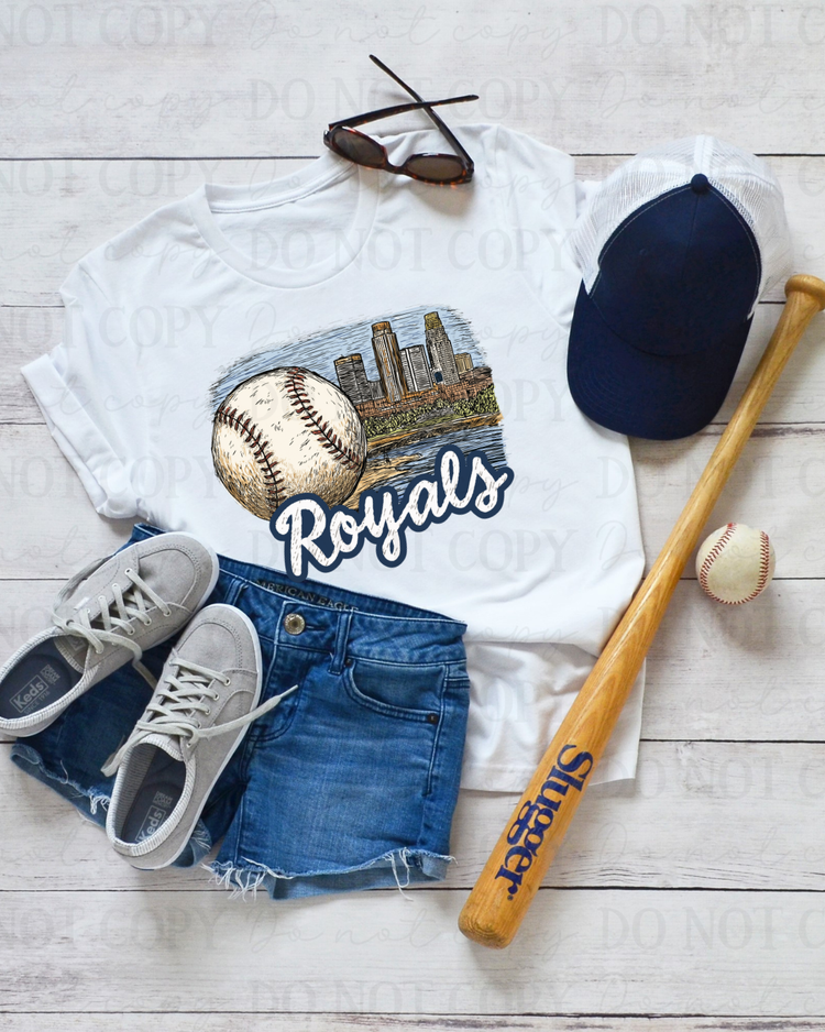 Baseball Royals DTF Transfer