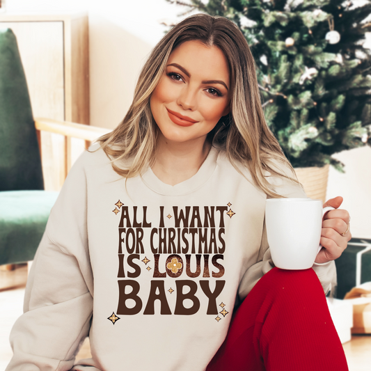 All I Want for Christmas is Lou's Baby DTF Transfer