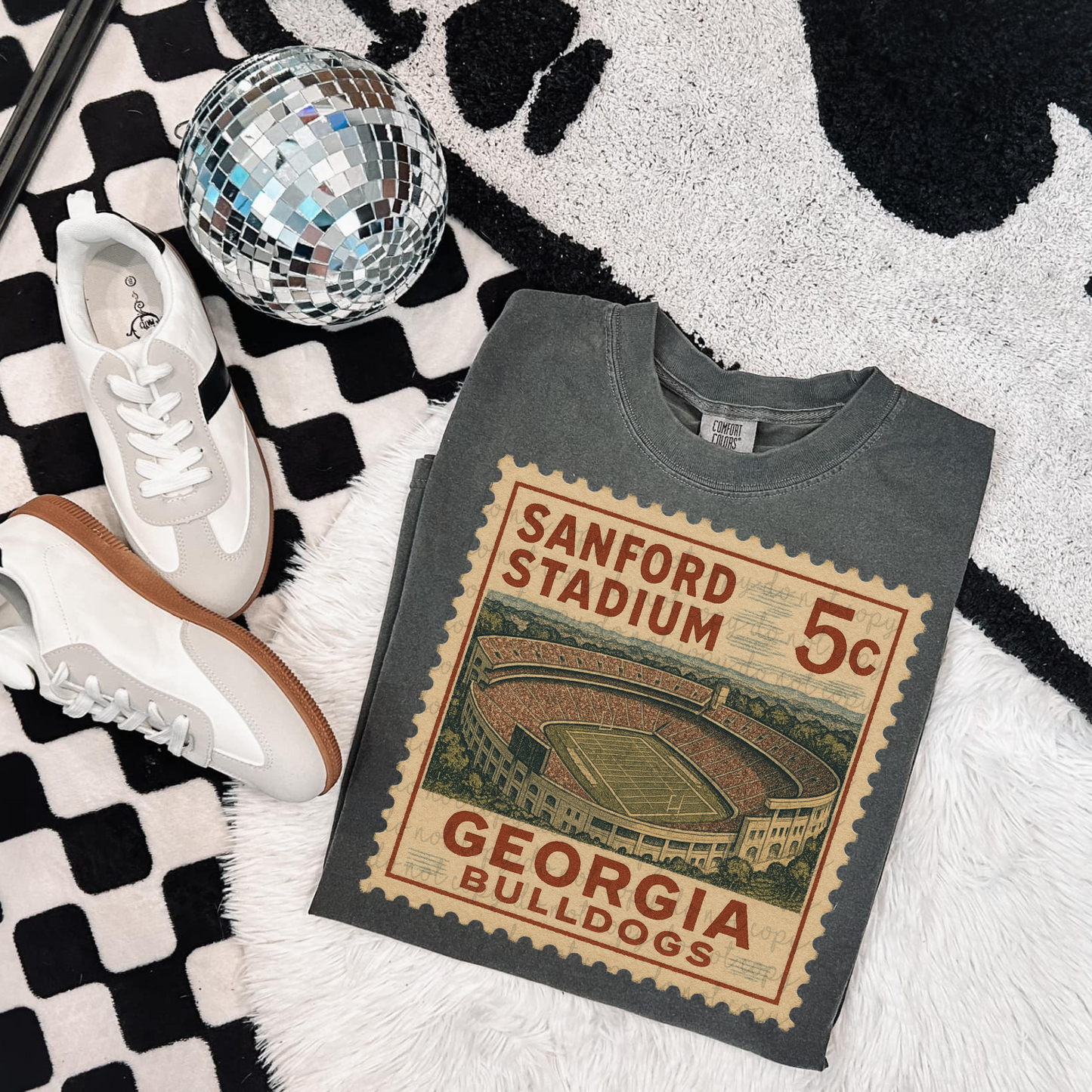 Vintage Stamp Sanford Stadium DTF Transfer