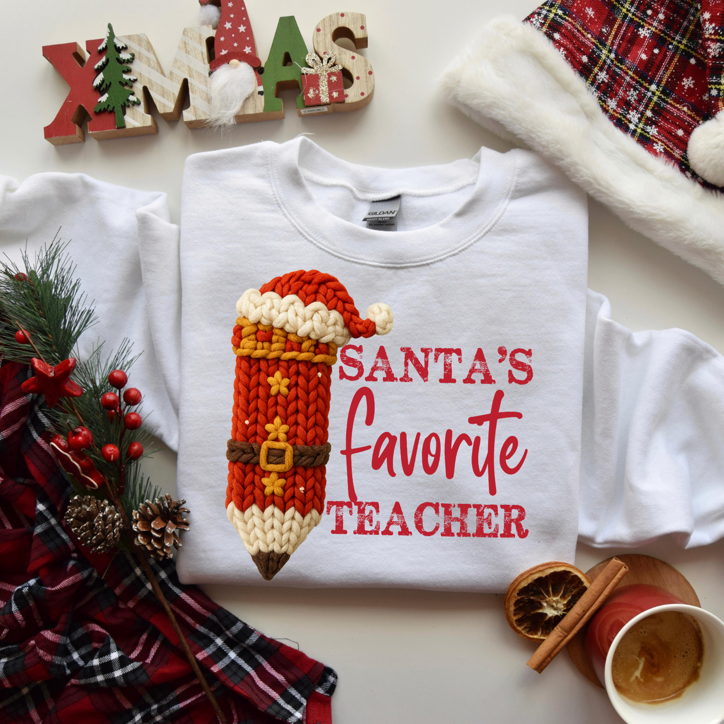 Santa's Favorite Teacher DTF Transfer