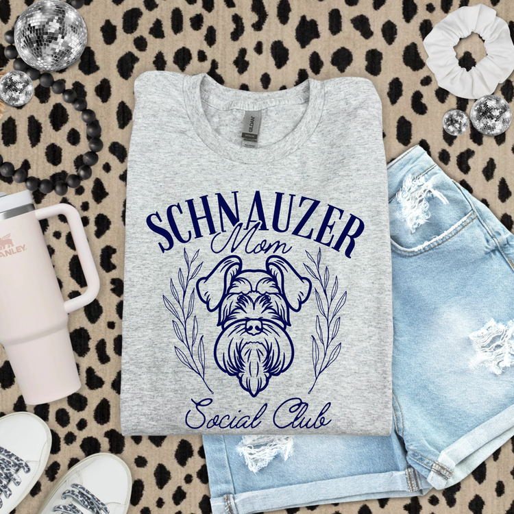 Schnauzer Mom Social Club DTF Transfer