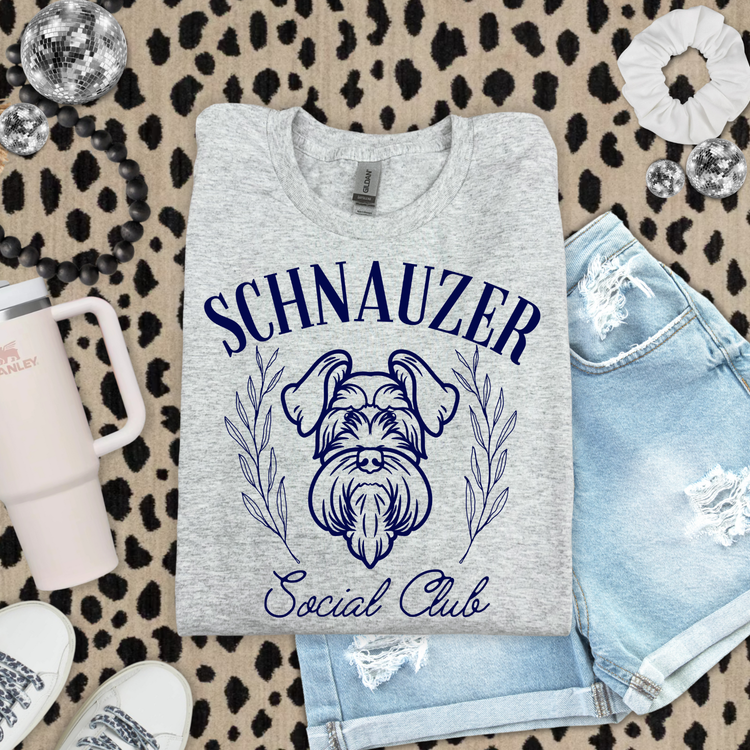 Schnauzer Social Club DTF Transfer