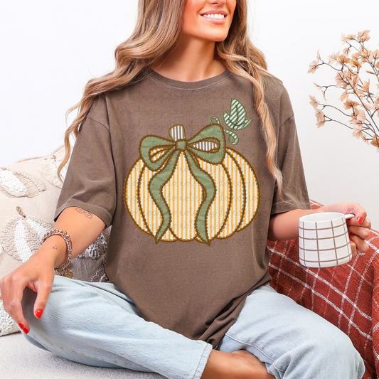 Seersucker Pumpkin DTF Transfer