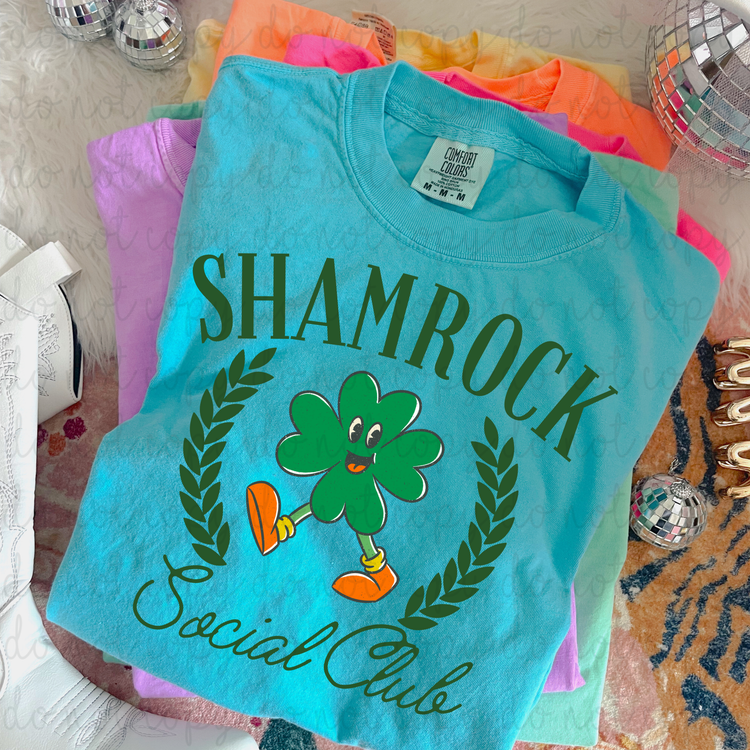 Shamrock Social Club Retro DTF Transfer