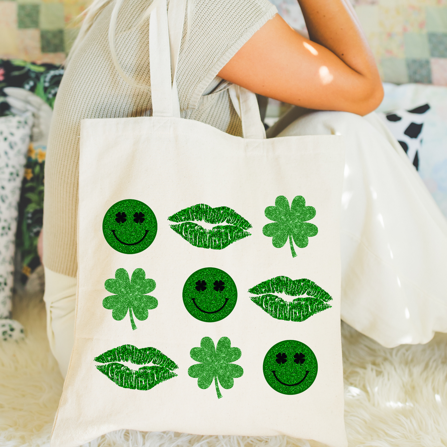 Smiles, Lips, Clovers DTF Transfer