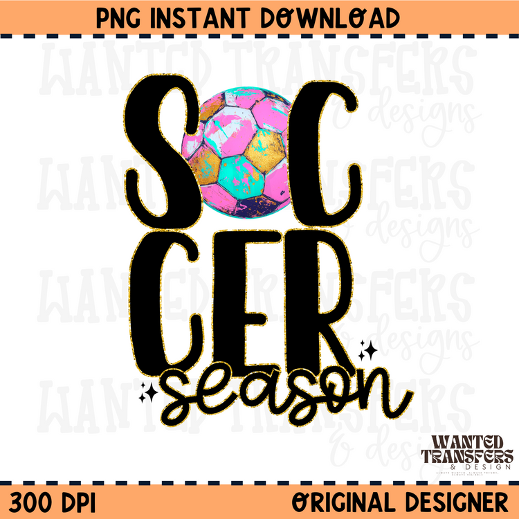 Soccer Season PNG Digital Download