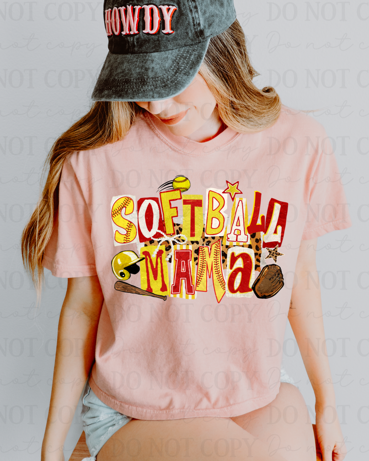 Softball Mama DTF Transfer