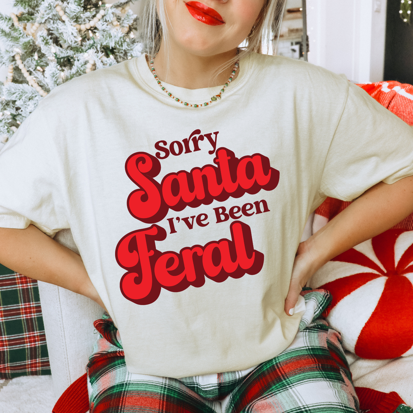 Sorry Santa I've Been Feral DTF Transfer