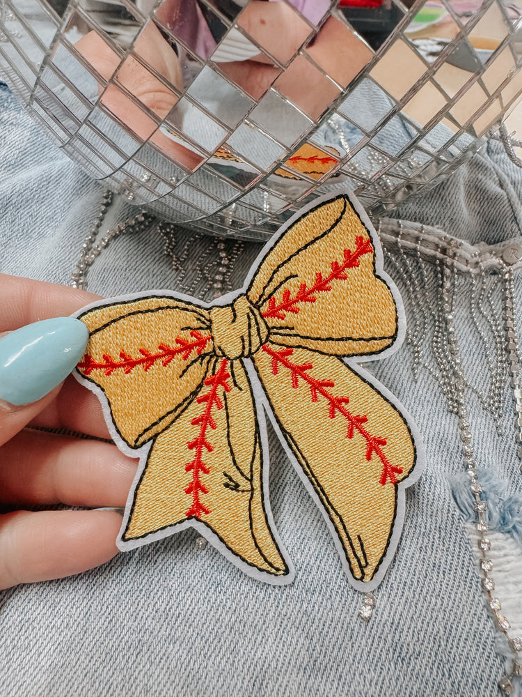 Softball Coquette Hat/Pocket Patch
