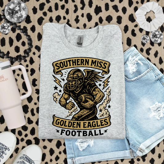 Very Vintage Game Day Southern Miss Golden Eagles Football DTF Transfer