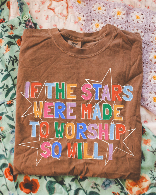 So Will I White Stars DTF Transfer