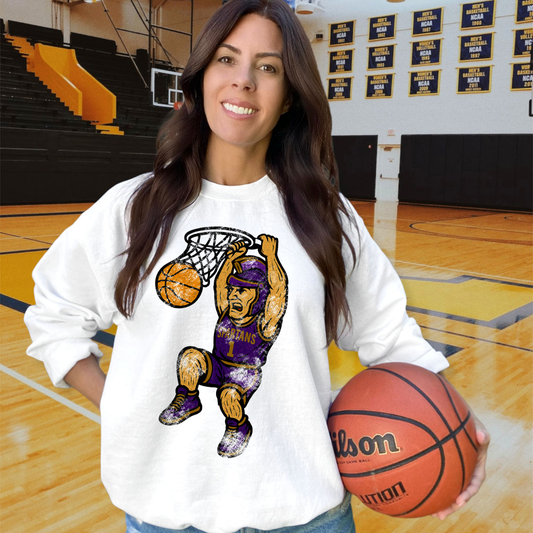 Spartans Purple Gold DTF Transfer