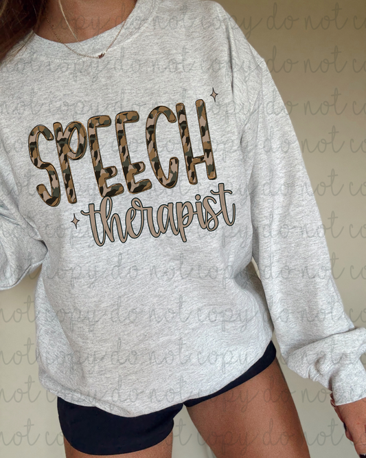 Camo Speech Therapist DTF Transfer