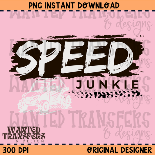 Speed Junkie SXS PNG Digital Download