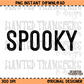 Black Spooky PNG Digital Download