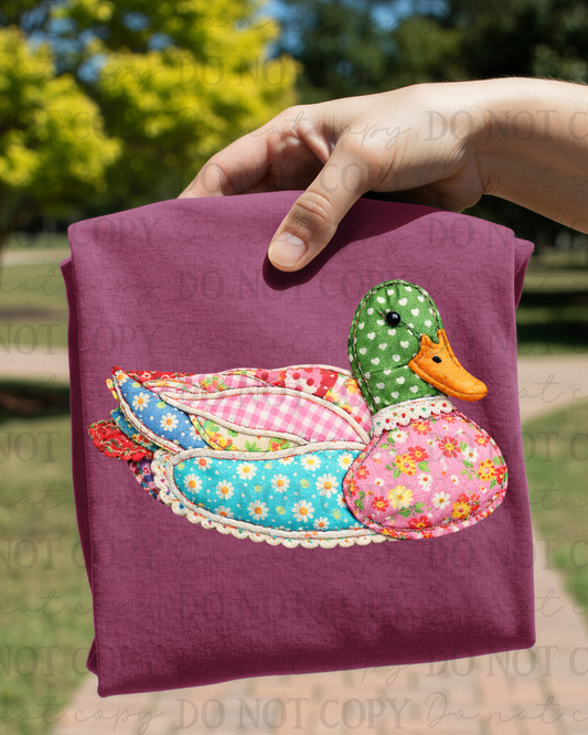 Spring Applique Duck DTF Transfer