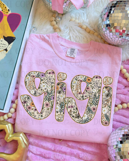 Spring Floral Gigi DTF Transfer