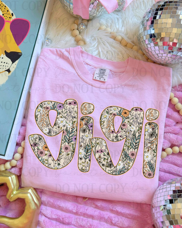 Spring Floral Gigi DTF Transfer