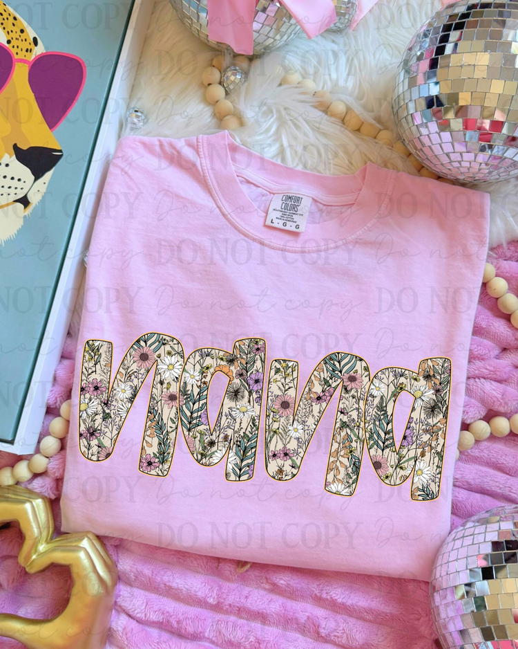 Spring Floral Nana DTF Transfer