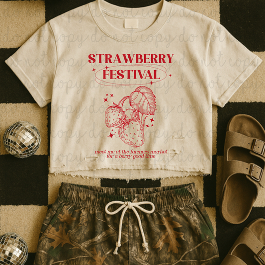 Strawberry Festival DTF Transfer