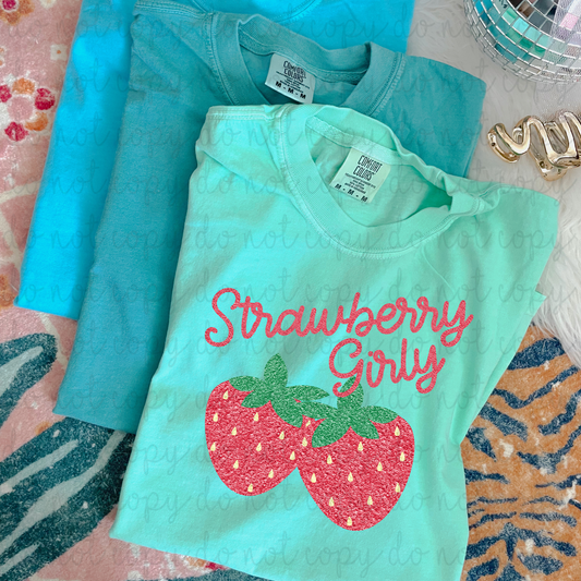 Strawberry Girly DTF Transfer