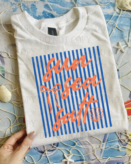 Striped Sun Sea Salt DTF Transfer