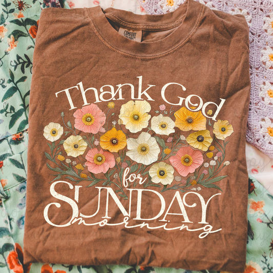 Thank God For Sunday Morning DTF Transfer