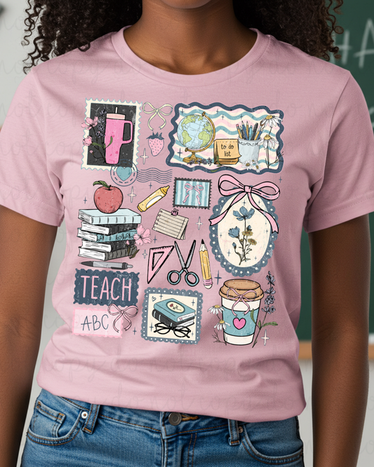 Teacher Coquette Frame DTF Transfer