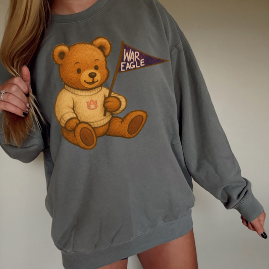 Teddy Mascot Auburn University DTF Transfer