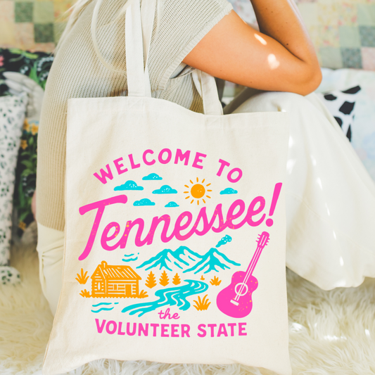 Neon Welcome To Tennessee DTF Transfer
