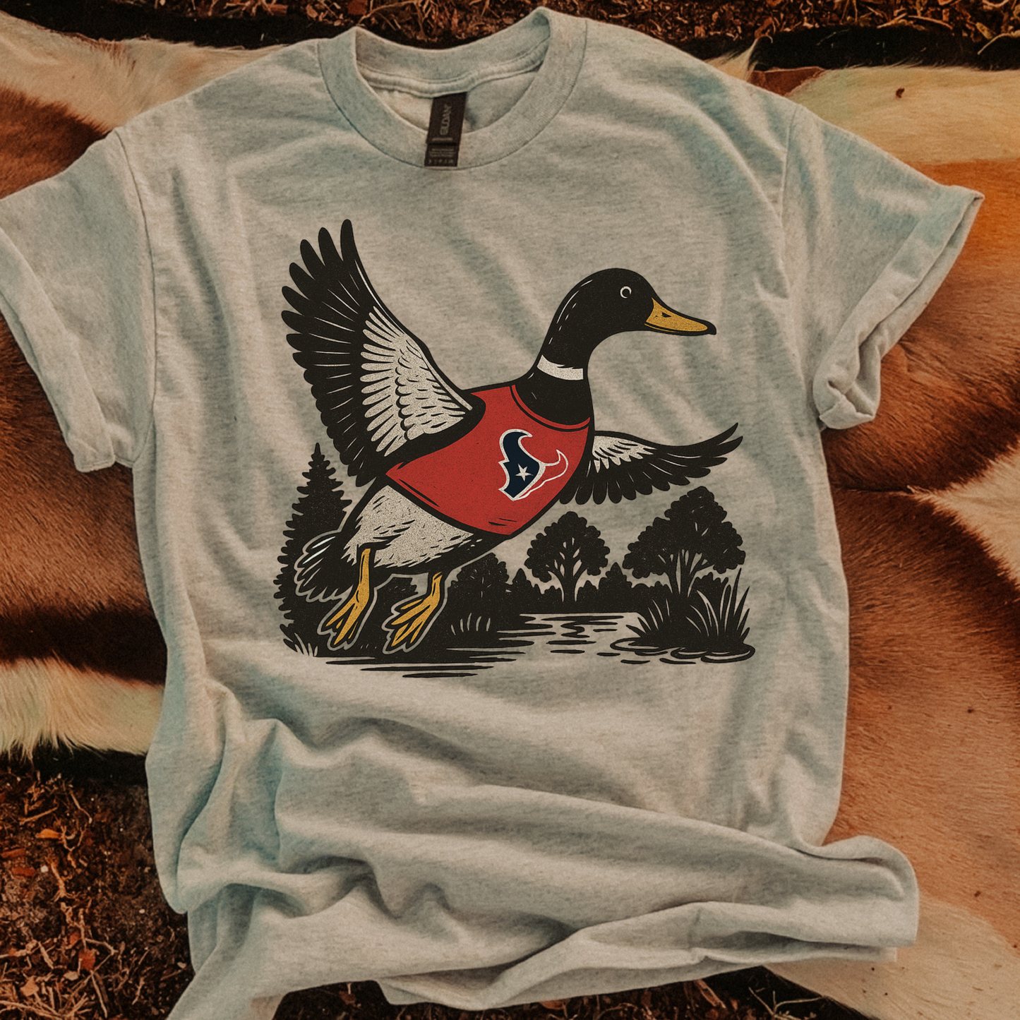 Mallard Game Day Texans DTF Transfer