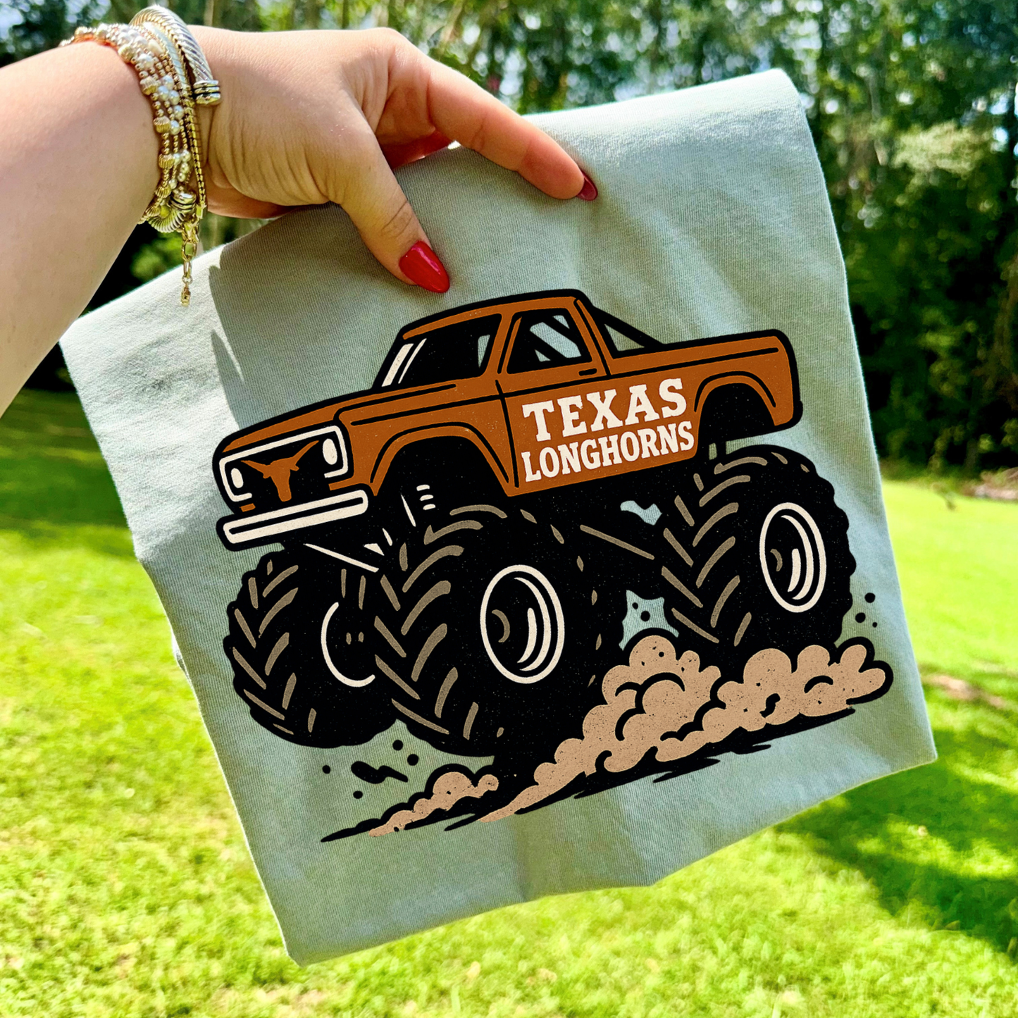 Monster Truck Game Day Texas Longhorns DTF Transfer