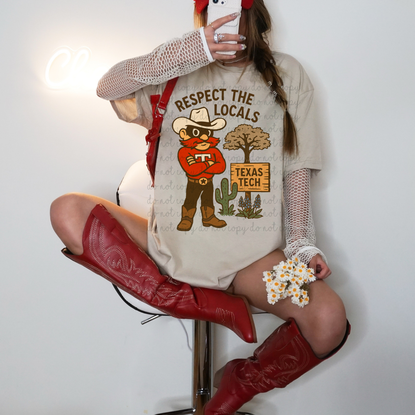Respect the Locals Texas Tech DTF Transfer