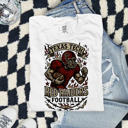 Very Vintage Game Day Texas Tech Red Raiders Football DTF Transfer