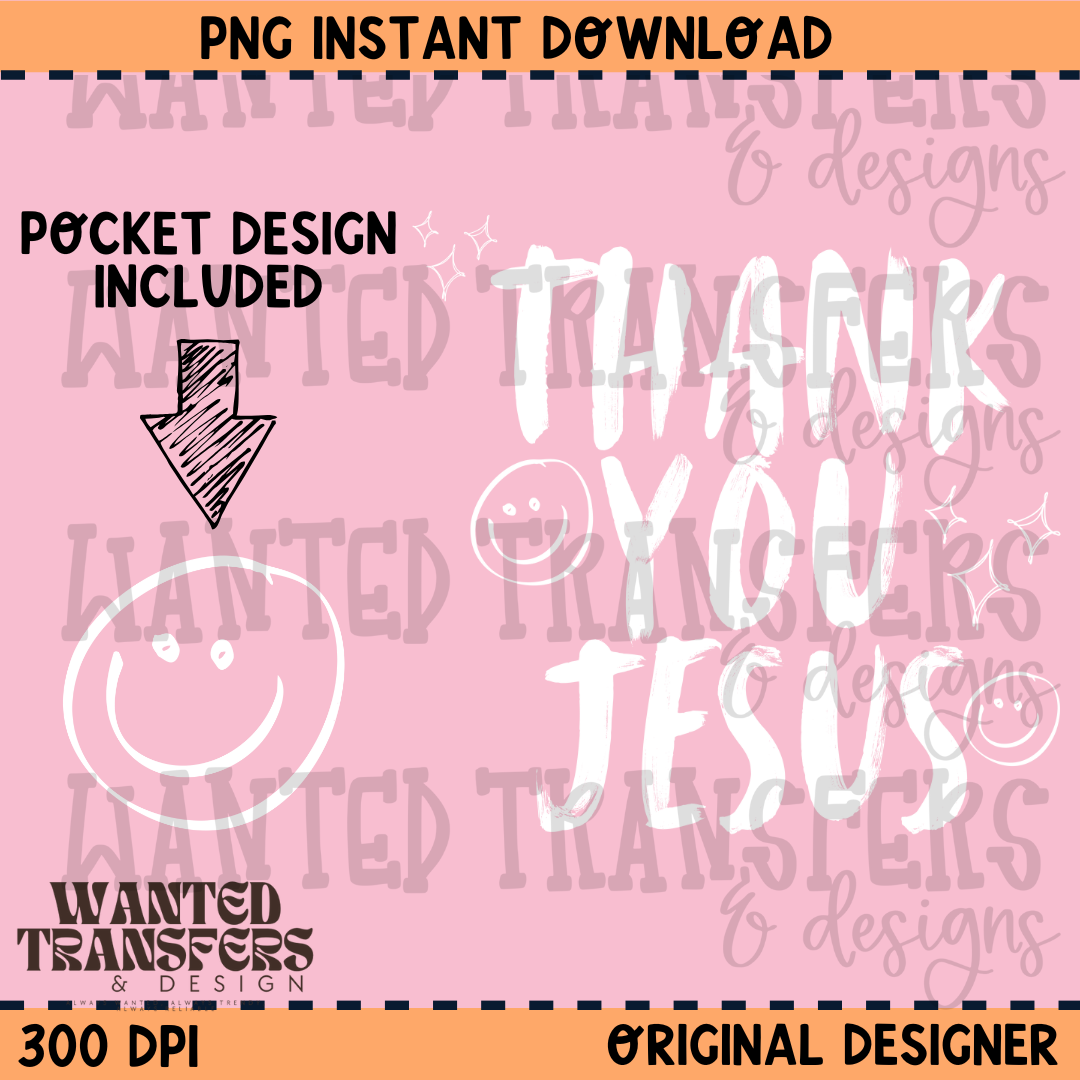 Thank You Jesus PNG Digital Download