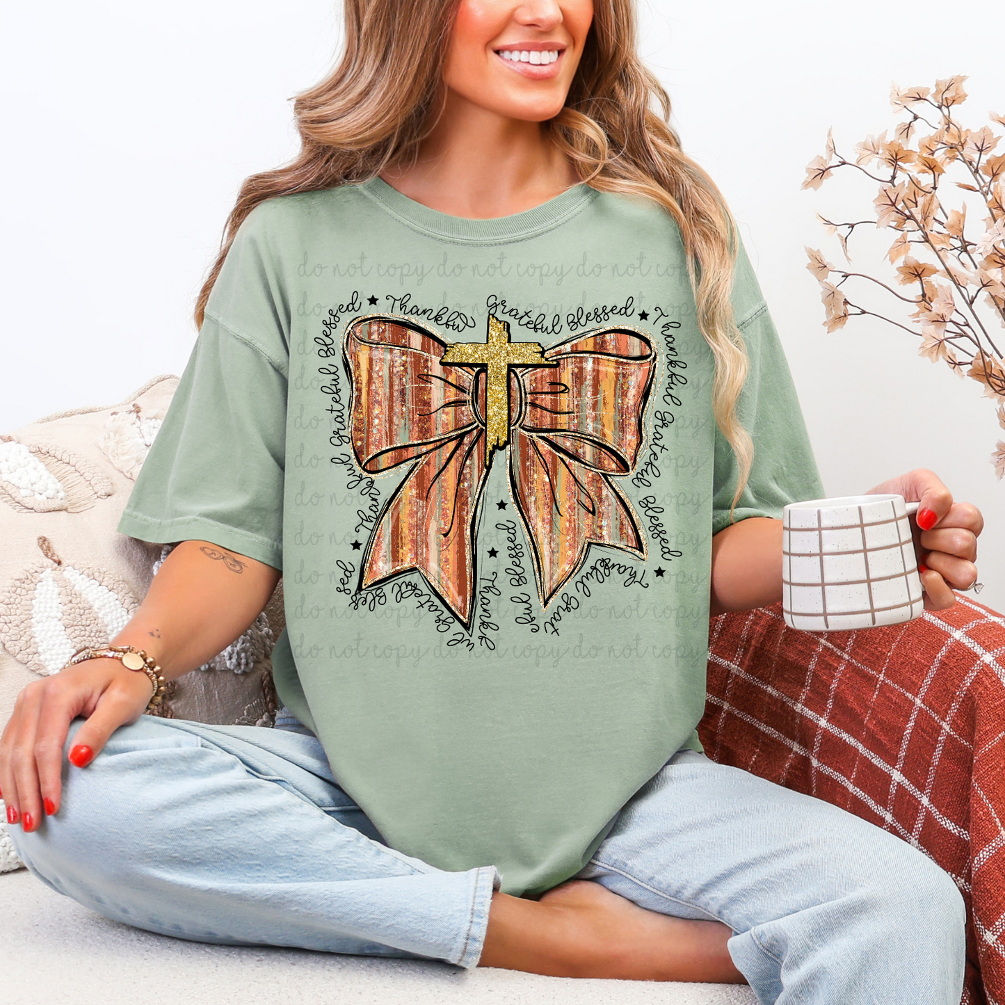 Thankful Coquette Bow DTF Transfer